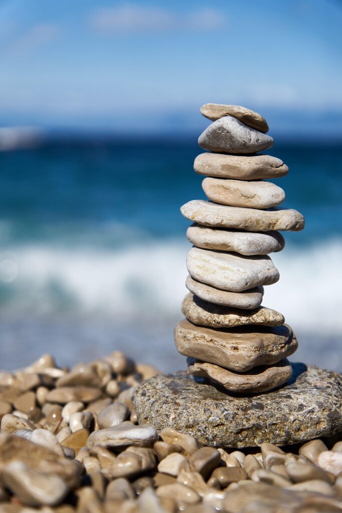 stones, nature, rock, balance, balanced rocks, balanced stones, riverbank, beach, meditation, zen, mindfulness, spirituality, harmony, sea